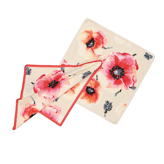 Klatschmohn — немецкий текстиль FEILER для дома из шенилла